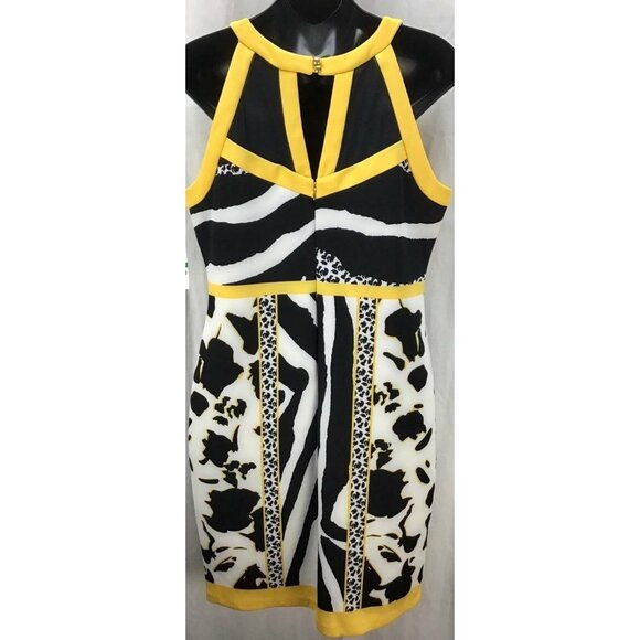 Thalia & Sodi Dress Large Black Sheath New Women - Picture 3 of 5